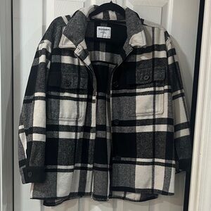 Old Navy Monochrome Checkered Jacket